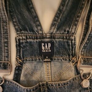 GAP Denim Overalls - Dark Wash Blue